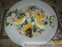 Фото приготовления рецепта: Холодный суп с черемшой - шаг №12