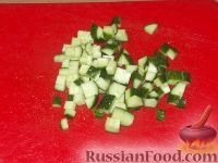 Фото приготовления рецепта: Салат овощной с креветками - шаг №5