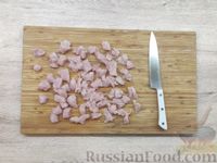 Фото приготовления рецепта: Рис с индейкой, грибами и овощами - шаг №7