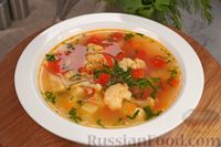 Фото к рецепту: Овощной суп с цветной капустой и рисом