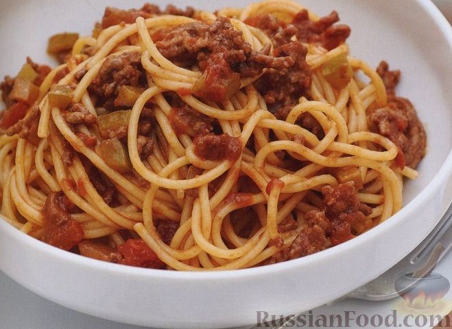 Рецепт Спагетти с мясным соусом