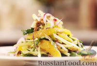 Фото к рецепту: Тосканский салат с фенхелем, апельсинами и орешками