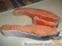 Фото приготовления рецепта: Соленая красная рыба - шаг №1
