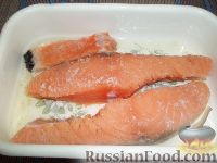 Фото приготовления рецепта: Соленая красная рыба - шаг №6