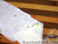 Фото приготовления рецепта: Бендерики из лаваша с творогом и капустой - шаг №5