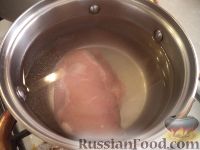 Фото приготовления рецепта: Салат "Оливье" с куриным мясом - шаг №3