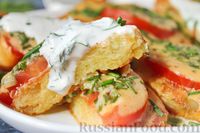 Фото приготовления рецепта: Драники с сыром и помидорами - шаг №11