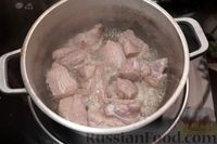 Фото приготовления рецепта: Рагу с баклажанами, кабачками и мясом - шаг №3