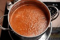 Фото приготовления рецепта: Суп-пюре из запечённого перца, с помидорами и апельсиновым соком - шаг №15