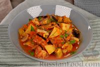 Фото приготовления рецепта: Рагу с мясом, овощами и грибами - шаг №16