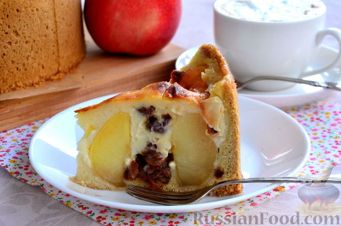 Пирог из пресного теста с яблоками, рецепт с фото. Готовим дома по шагам