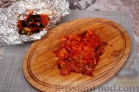 Фото приготовления рецепта: Салат с запечённым болгарским перцем, тыквой и кукурузой - шаг №7