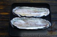 Фото приготовления рецепта: Рыба в сливках, запечённая с помидорами черри (в фольге) - шаг №7