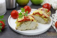 Фото приготовления рецепта: Курица с яблоками, помидорами и сыром (в микроволновке) - шаг №15