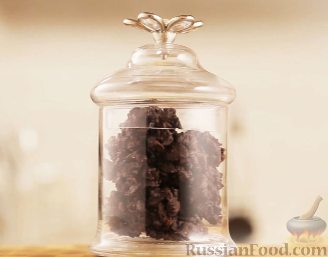 Рецепт Криспи из черного шоколада с фундуком