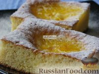 Фото приготовления рецепта: Открытый пирог с апельсинами - шаг №10