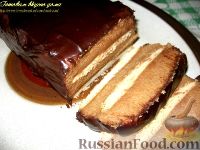 Фото к рецепту: Десерт из манной крупы с шоколадом