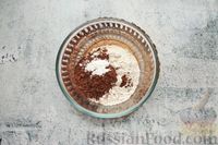 Фото приготовления рецепта: Шоколадные сочники "Драконий глаз" с творожно-кокосовой начинкой - шаг №4