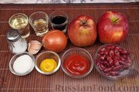 Фото приготовления рецепта: Фасоль, тушенная с яблоками в томатно-соевом соусе - шаг №1