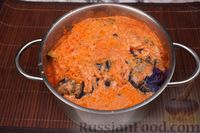 Фото приготовления рецепта: Голубцы из краснокочанной капусты с фаршем и грибами - шаг №15