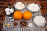 Фото приготовления рецепта: Клафути с апельсинами и грецкими орехами - шаг №1