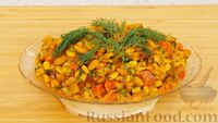 Фото приготовления рецепта: Рагу а-ля индийское карри с картошкой, фасолью, сыром и креветками - шаг №12