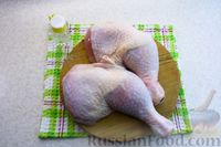 Фото приготовления рецепта: Куриные окорочка, запечённые в медово-соевом соусе, в рукаве - шаг №2