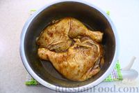 Фото приготовления рецепта: Куриные окорочка, запечённые в медово-соевом соусе, в рукаве - шаг №5