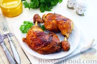Фото приготовления рецепта: Куриные окорочка, запечённые в медово-соевом соусе, в рукаве - шаг №9