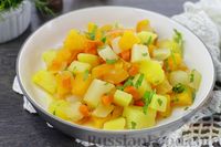 Фото приготовления рецепта: Овощное рагу с картошкой, тыквой и репой - шаг №10