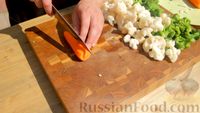 Фото приготовления рецепта: Филе трески в соевом маринаде на пару, с гарниром из овощей - шаг №3