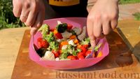 Фото приготовления рецепта: Филе трески в соевом маринаде на пару, с гарниром из овощей - шаг №7