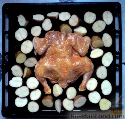Картошка с бедрышками в духовке