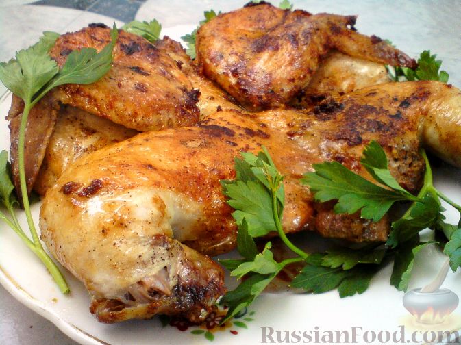 Рецепт: Цыпленок в горчичном соусе в мультиварке