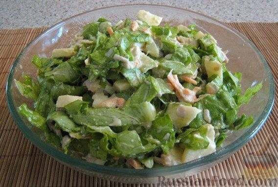 Блюда из листового салата, подробные рецепты приготовления
