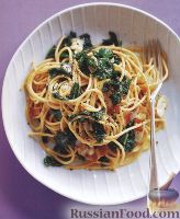 Фото к рецепту: Спагетти с огородной капустой