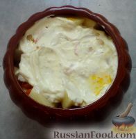 Фото приготовления рецепта: Картошка в горшочках с куриным филе - шаг №7