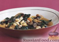 Фото к рецепту: Картофельное рагу с грибами и фасолью