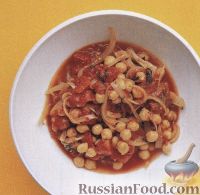 Фото к рецепту: Турецкий горох с томатным соусом