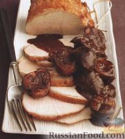 Фото к рецепту: Свинина с шалотом и инжиром