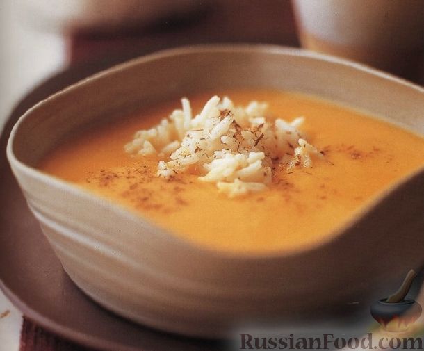 Рецепт Тыквенный суп-пюре с рисом