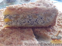 Фото приготовления рецепта: Нежный пирог с творожно-абрикосово-маковой начинкой - шаг №11