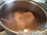 Фото приготовления рецепта: Винегрет с кальмарами и луком-пореем - шаг №4