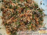 Фото приготовления рецепта: Фаршированные перцы с рисом и грибами - шаг №10