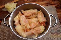 Фото приготовления рецепта: Голубцы с куриным фаршем и беконом - шаг №15
