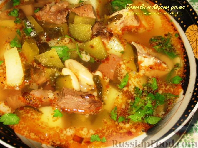 Суп «Фасоль в томате», пошаговый рецепт на ккал, фото, ингредиенты - bellaira