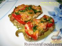 Фото к рецепту: Болгарский перец, фаршированный половинками