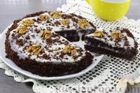 Фото к рецепту: Шоколадный торт на кефире, с заварным кремом