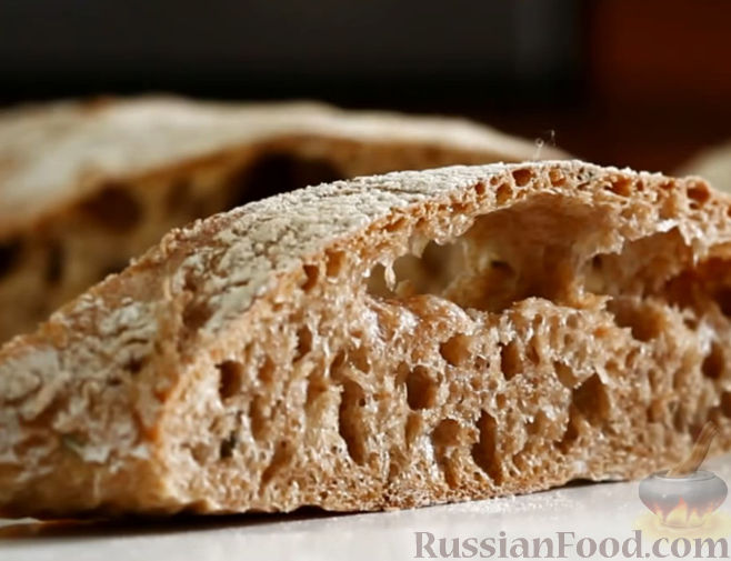 Рецепт теста для чиабатты в хлебопечке. Простой рецепт чиабатты в хлебопечке.