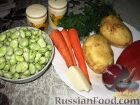 Фото приготовления рецепта: Суп с зелеными бобами - шаг №1
